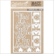 CELEBR8 - Chip Board Our Story Title Elements MB4688